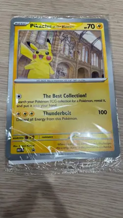 TCG Pokemon Pikachu at the Natural History Museum Sealed Jumbo Promo SVP 2026 - Image 1