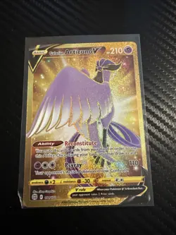 Pokemon TCG Galarian Articuno v 181/172 Brilliant Stars Gold Secret Rare Card - Image 1