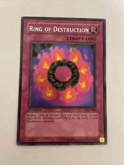 Ring of Destruction PGD-000 Pharaonic Guardian Secret Rare 1st Edition NM - Image 1
