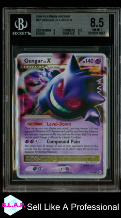 GENGAR LV.X HOLO R 2009 POKEMON PLATINUM ARCEUS 97/99 BGS 8.5 - Image 1