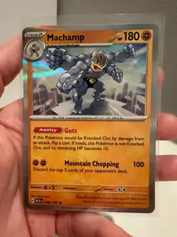 1x Pokemon TCG Machamp 068/165 Scarlet & Violet 151 Holo Rare Card NM 1222#18-20 - Image 1