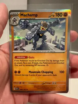 1x Pokemon TCG Machamp 068/165 Scarlet & Violet 151 Holo Rare Card NM 1222#18-20 - Image 3