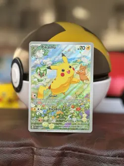 Pokemon TCG Pikachu Holo Rare Scarlet & Violet Full Art Promo SVP #088 - Image 3