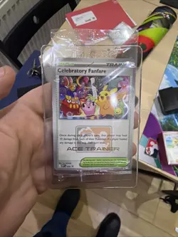 Celebratory Fanfare Ace Trainer Pokemon Promo Card 2025 - Image 1