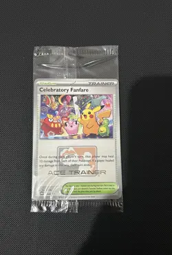 Celebratory Fanfare Ace Trainer Pokemon Promo Card 2025 - Image 1