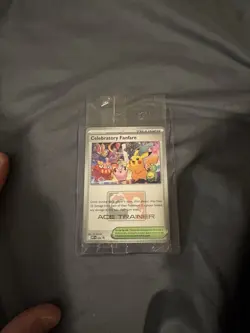 Celebratory Fanfare 2025 Ace Trainer Reward Pokemon Card Sealed Promo Exclusive - Image 1