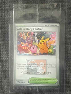 Pokemon Celebratory Fanfare 2025 Ace Trainer Black Star Promo Card *IN HAND* - Image 1