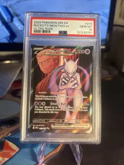PSA 10 Pokemon TCG Team Rockets Mewtwo EX 213/182 Full Art - Image 1