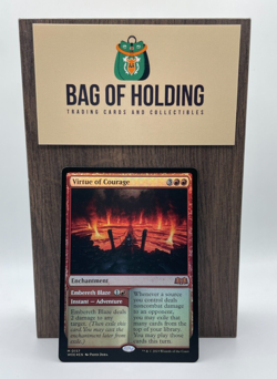Virtue of Courage - FOIL - Wilds of Eldraine - NM - MTG - Image 1