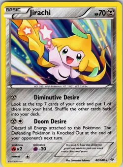 Jirachi 42/108 XY - Roaring Skies Pokemon TCG NM - Image 1