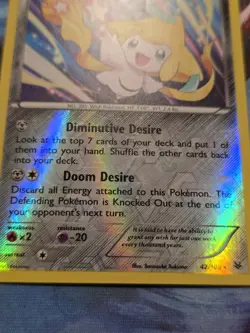 Jirachi 42/108 XY Roaring Skies Reverse Holo Rare Pokemon Card - Image 3
