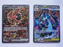 Phantasmal Flames UPC Mega Charizard X EX 023 & Oricorio EX 024 Promo Pokemon - Image 1