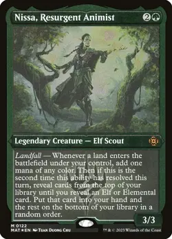 Nissa, Resurgent Animist Etched Foil M Foil #122 | MOM: The Aftermath MAT | MTG - Image 1