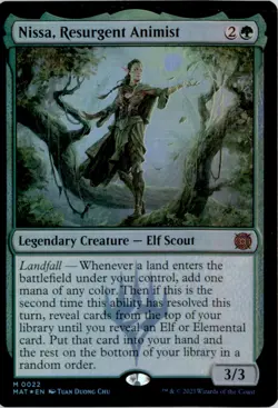 Nissa, Resurgent Animist March of the Machine: The Aftermath MAT Foil NM - Image 1