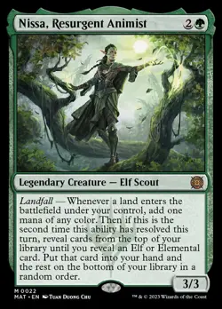 MTG Nissa, Resurgent Animist (22/230) March of the Machine The Aftermath LP - Image 1