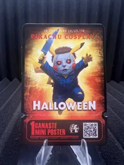 Halloween (Pikachu) - Movie Ticket Card - Electric Pikachu Cosplay - Pokemon - Image 1