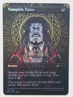 Vampiric Tutor By LV 01 Foil-Altered Art Custom MTG Instant - Image 1