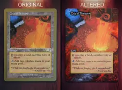 City of Traitors *MTG Magic Altered Hand Painted Art* World Champ Land by Erich - Image 2