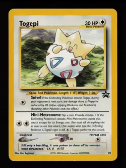 Togepi 30/53 Promo WoTC Promo Pokemon Card - Image 1