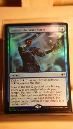 Consult the Star Charts - Foil - NM - Edge of Eternites - MTG - Image 1