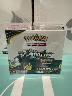 Pokemon Sun & Moon Team Up Booster Box Factory Sealed 36 Packs W/ Acrylic Case 820650814860 - Image 2