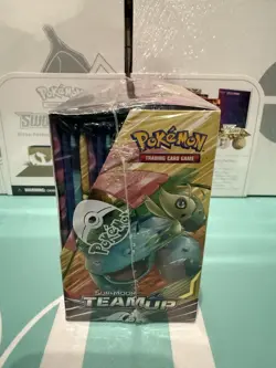 Pokemon Sun & Moon Team Up Booster Box Factory Sealed 36 Packs W/ Acrylic Case 820650814860 - Image 3