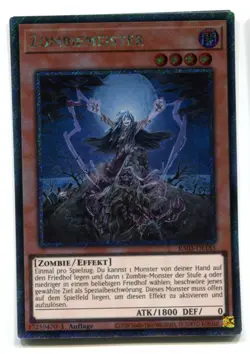 Yu-Gi-Oh! Zombiemeister Platinum Secret Rare RA03-DE185 - Image 1