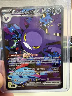 Pokemon TCG Team Rocket’s Crobat EX 234/182 Special Illustration Rare. - Image 2