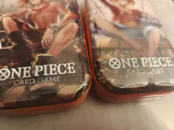 One Piece TS-02 Mini Tin - OP13 Carrying On His Will (set of 3) New in hand Seal - Image 5