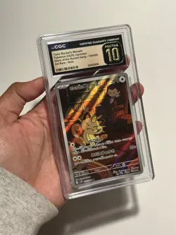 Team Rocket’s Meowth 109/098 AR Pokemon TCG CGC Pristine 10 Japanese Holo - Image 4