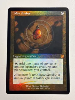 Mox Amber (FOIL) The Brothers’ War: Retro Frame Artifacts - LP MTG Magic - Image 1