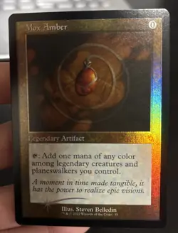 Mox Amber (FOIL) The Brothers’ War: Retro Frame Artifacts - LP MTG Magic - NM - Image 1