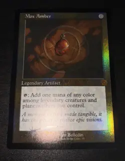 Mox Amber (FOIL) The Brothers’ War: Retro Frame Artifacts - LP MTG Magic - NM - Image 2