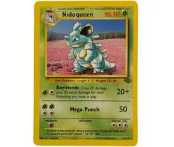 NIDOQUEEN 23/64 LP - Jungle - Non Holo Rare Pokemon Card TCG - Image 1