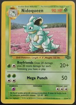 NIDOQUEEN 23/64 LP - Jungle - Non Holo Rare Pokemon Card TCG - Image 2