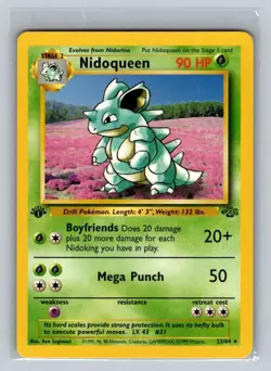 Nidoqueen (23) Rare Jungle 23/64 1st Edition Pokemon TCG NM - Image 1