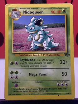 Nidoqueen 23/64 Jungle WOTC Pokemon TCG Regular Rare 1999 HP - Image 3