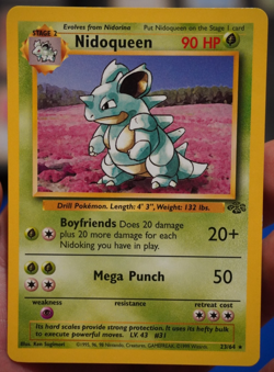 NM Nidoqueen Jungle Non Holo Pokemon Card TCG WOTC UK 23/64 - Image 1