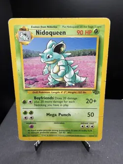 Pokemon TCG WOTC Jungle Nidoqueen 23/64 Regular Non Holo Rare Unlimited HP/DMG - Image 1