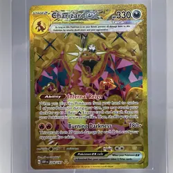 Charizard ex 228/197 Hyper Rare Pokemon SV03: Obsidian Flames Gold English NM - Image 1