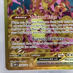 Charizard ex 228/197 Hyper Rare Pokemon SV03: Obsidian Flames Gold English NM - Image 5