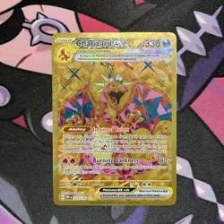 Charizard ex 228/197 Hyper Rare Pokemon SV03: Obsidian Flames Gold English - Image 1