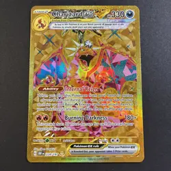 Charizard ex 228/197 Hyper Rare Pokemon SV03: Obsidian Flames Gold English - Image 1