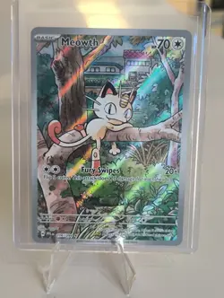 Meowth - 106/094 - Illustration Rare - Phantasmal Flames - Pokemon Card - NM/M - Image 1