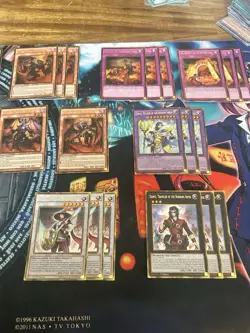 Yugioh! 53 cards GOLD BURNING ABYSS DECK Core NM Dante Graff Cir Farfa Cherubini - Image 3