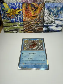 Pokemon Cards Tatsugiri 127/091 Paldean Fates Shiny Rare NM - Image 1
