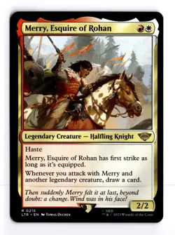 Merry, Esquire of Rohan 215 The Lord of the Rings R MTG LP - Image 1