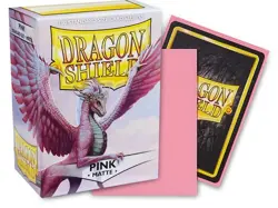 Dragon Shield Sleeves: Standard Matte - Pink 100CT - Image 1