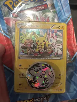 Pokemon 2016 BreakPoint Checklane Blister Pikachu Card XY95 -Factory Sealed DMG - Image 5