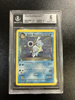 Pokemon TCG Dark Blastoise 1ST EDITION BGS 6 - Holo (English) team rocket - Image 1